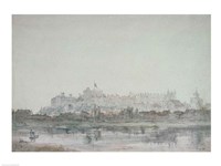 Windsor Castle from the River, 19th century Fine Art Print