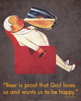 Beer Is Proof Fine Art Print