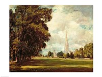 Salisbury Cathedral from Lower Marsh Close, 1820 Fine Art Print