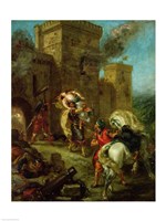 Rebecca Kidnapped by the Templar, Sir Brian de Bois-Guilbert, 1858 Fine Art Print