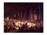 The Assassination of the Bishop of Liege, 1829 Fine Art Print