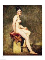 Seated Nude, Mademoiselle Rose Fine Art Print