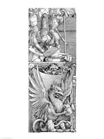 The Triumphal Arch of Emperor Maximilian I: detail of pillar Fine Art Print