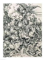 The Four Horsemen of the Apocalypse, Death, Famine, Pestilence and War Fine Art Print
