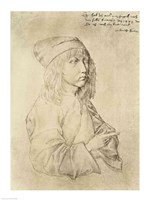 Self portrait at the age of thirteen, 1484 Fine Art Print