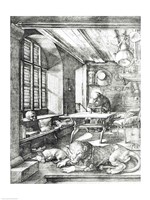 St. Jerome in his Study, 1514 Framed Print