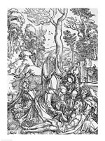 Christ mourned by the Virgin and the female Saints, from 'The Great Passion' series Fine Art Print