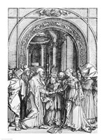 The marriage of the Virgin, from the 'Life of the Virgin' Fine Art Print