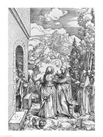 The Visitation, from the 'Life of the Virgin' series, c.1503 Fine Art Print