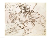 Death Riding, 1505 Fine Art Print