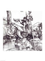 St.Christopher carrying the Infant Christ, 1511 Fine Art Print