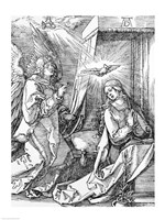 The Annunciation from the 'Small Passion' series, 1511 Fine Art Print