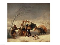 The Snowstorm, 1786-87 Fine Art Print