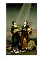 St. Justina and St. Rufina, 1817 Fine Art Print