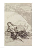 Maja and Celestina under an arch by Francisco De Goya - various sizes