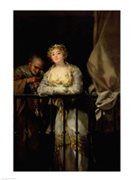 Maja and Celestina on a Balcony Fine Art Print