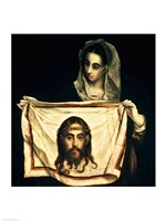 St.Veronica with the Holy Shroud Fine Art Print