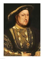 Portrait of Henry VIII C by Hans Holbein The Younger - various sizes