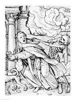 Death and the Mendicant Friar Fine Art Print