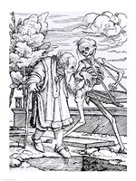 Death and the Old Man Fine Art Print