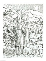 Death and the Bishop Fine Art Print