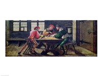 A School Teacher Explaining the Meaning of a Letter to Illiterate Workers, 1516 Fine Art Print