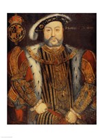 Portrait of Henry VIII B Fine Art Print