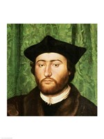 The Ambassadors, 1533, Right Portrait Detail Fine Art Print