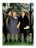 The Muse Inspiring the Poet by Henri Rousseau - various sizes, FulcrumGallery.com brand