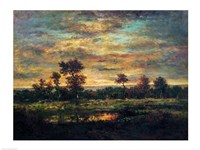 Pond at the Edge of a Wood by Theodore Rousseau - various sizes