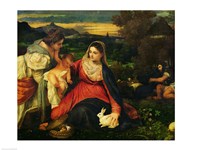 Madonna and Child with St. Catherine Fine Art Print