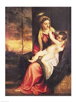 Virgin with Child at Sunset, 1560 Fine Art Print