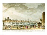Lord Nelson's funeral procession Fine Art Print