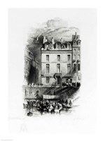 Napoleon's Lodgings on the Quai Conti Fine Art Print