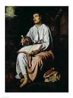 St. John the Evangelist on the Island of Patmos Fine Art Print