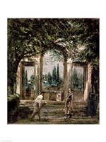 The Gardens of the Villa Medici in Rome Fine Art Print