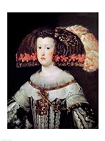 Portrait of Queen Maria Anna  of Spain Fine Art Print