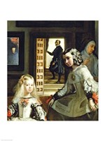 Las Meninas or The Family of Philip IV, c.1656, Detail Center Fine Art Print