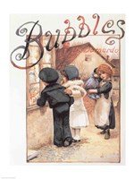 Poster advertising 'Bubbles' magazine Fine Art Print