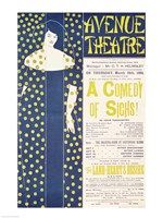 Poster advertising 'A Comedy of Sighs' Fine Art Print