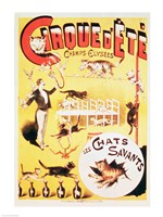 Poster advertising the Cirque d'Ete in the Champs Elysees Fine Art Print