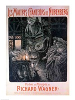 Poster advertising The Master Singers of Nuremberg Fine Art Print