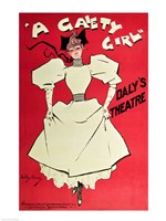 Poster advertising 'A Gaiety Girl' at the Daly's Theatre, Great Britain Fine Art Print