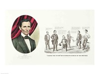 Hon. Abraham Lincoln, 16th President of the United States, 1860 by Nathaniel Currier, 1860 - various sizes