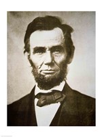 Abraham Lincoln - black and white Framed Print