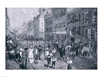 Carnival at Philadelphia, illustration from 'The Battle of Monmouth Court House' Fine Art Print