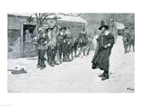 The Puritan Governor Interrupting the Christmas Sports by Howard Pyle - various sizes
