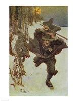 Once it Chased Doctor Wilkinson into the Very Town Itself Fine Art Print