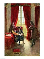 La Salle Petitions the King for Permission to Explore the Mississippi Fine Art Print