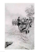 The Burial of Braddock, illustration from 'Colonel Washington' by Howard Pyle - various sizes